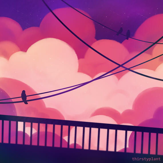 square, simple scene