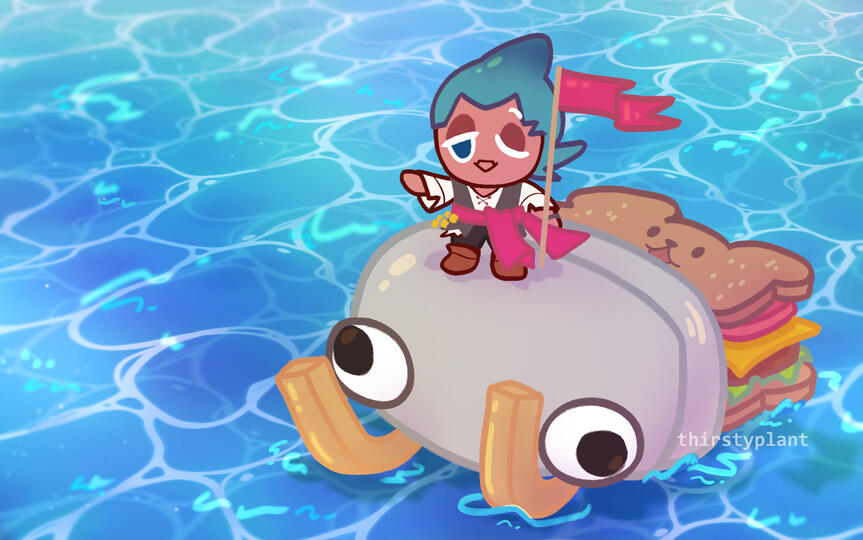 chibi, full render, +1 character, +simple scene